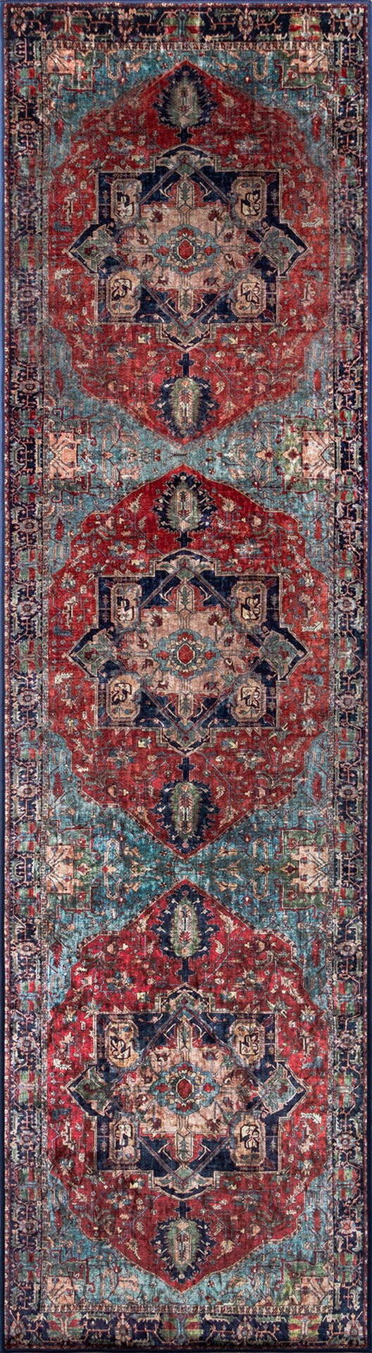 Momeni Karachi KAR-3 Machine Made Traditional Oriental Indoor Area Rug Multi 8' x 10' KARACKAR-3MTI80A0