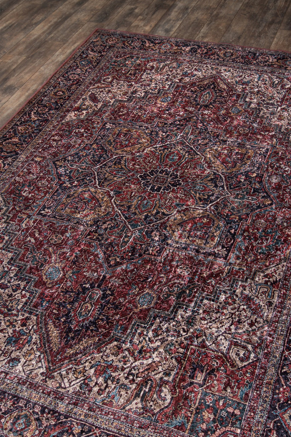 Momeni Karachi KAR-4 Machine Made Traditional Oriental Indoor Area Rug Burgundy 8' x 10' KARACKAR-4BUR80A0