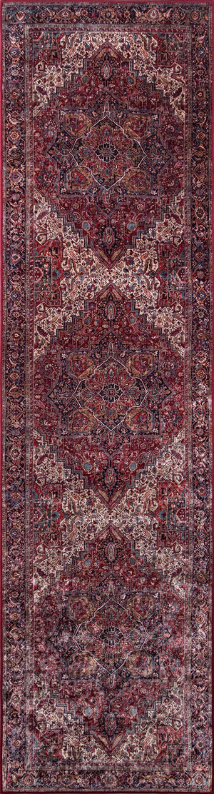 Momeni Karachi KAR-4 Machine Made Traditional Oriental Indoor Area Rug Burgundy 8' x 10' KARACKAR-4BUR80A0