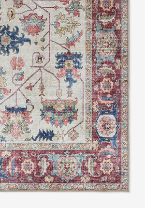 Momeni Karachi KAR-9 Machine Made Traditional Oriental Indoor Area Rug Ivory 8' x 10' KARACKAR-9IVY80A0