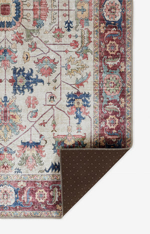 Momeni Karachi KAR-9 Machine Made Traditional Oriental Indoor Area Rug Ivory 8' x 10' KARACKAR-9IVY80A0