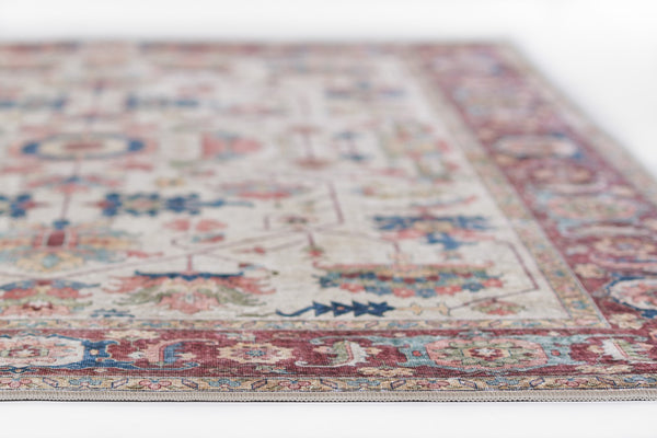 Momeni Karachi KAR-9 Machine Made Traditional Oriental Indoor Area Rug Ivory 8' x 10' KARACKAR-9IVY80A0