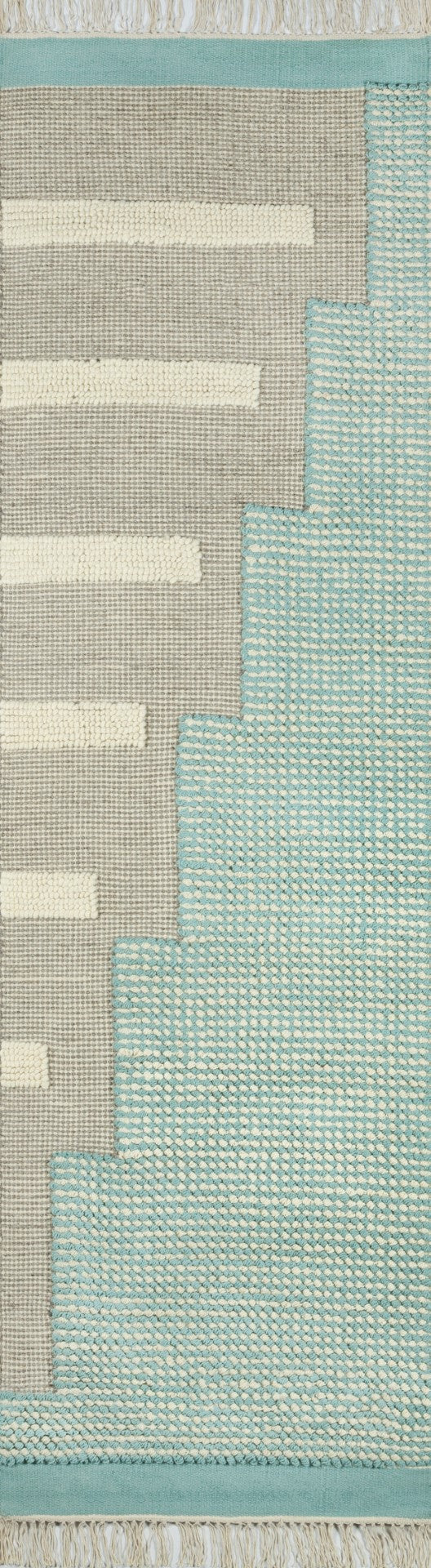Momeni Novogratz Karl KRL-1 Hand Woven Contemporary Geometric Indoor Area Rug Blue 9' x 12' KARL0KRL-1BLU90C0