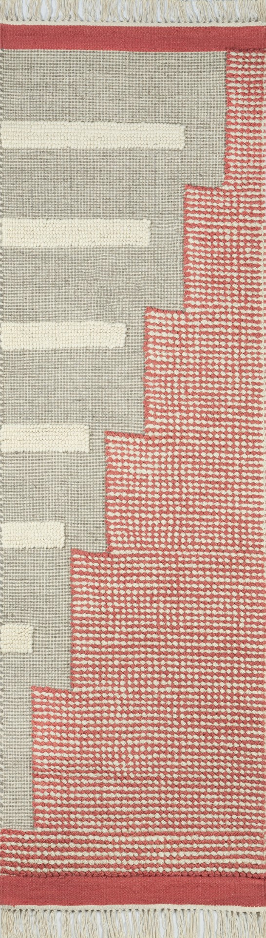 Momeni Novogratz Karl KRL-1 Hand Woven Contemporary Geometric Indoor Area Rug Pink 9' x 12' KARL0KRL-1PNK90C0
