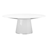 Moe's Home Otago Oval Dining Table White