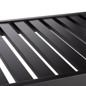 O'Neill 1 Drawer 2 Shelf Kitchen Cart Black / Natural  Wood KCH8700A