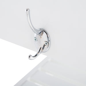 Locklyn 1 Door 2 Drawer 2 Shelf Kitchen Cart White / Natural  Wood KCH8703B