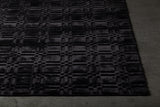 Chandra Rugs Keira 100% Viscose Hand-Woven Contemporary Rug Black 9' x 13'