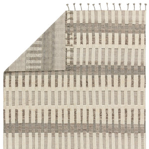 Jaipur Living Keoka Izza KEO06 Hand Knotted 100% Wool Stripes Area Rug Cream 100% Wool RUG155908