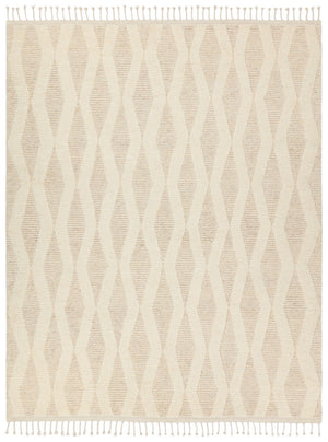 Jaipur Living Keoka Ela KEO07 Hand Knotted 100% Wool Trellis Area Rug Cream 100% Wool RUG155912
