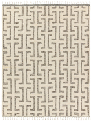 Jaipur Living Keoka Semra KEO09 Hand Knotted 100% Wool Geometric Area Rug Cream 100% Wool RUG155920