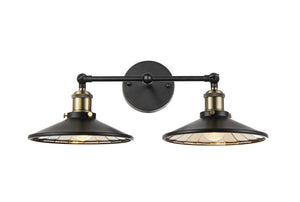 Bethel Black Wall Sconce in Metal