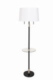 Killington Floor Lamp Black And Polished Nickel House of Troy KL302-BLKPN