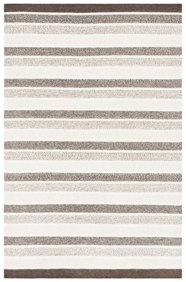 Kilim 151  Flat Weave 80% Wool 20% Cotton Rug Ivory / Brown