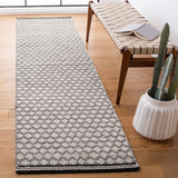 Kilim 376 Flat Weave 80% Wool, 20% Cotton Rug Black / Ivory 80% Wool, 20% Cotton KLM376Z-29