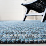 Kilim 377 Flat Weave 80% Wool, 20% Cotton Rug Blue / Black 80% Wool, 20% Cotton KLM377M-5