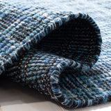 Kilim 377 Flat Weave 80% Wool, 20% Cotton Rug Blue / Black 80% Wool, 20% Cotton KLM377M-5