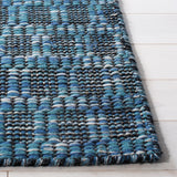 Kilim 377 Flat Weave 80% Wool, 20% Cotton Rug Blue / Black 80% Wool, 20% Cotton KLM377M-5