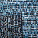 Kilim 377 Flat Weave 80% Wool, 20% Cotton Rug Blue / Black 80% Wool, 20% Cotton KLM377M-5