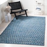 Kilim 377 Flat Weave 80% Wool, 20% Cotton Rug Blue / Black 80% Wool, 20% Cotton KLM377M-5