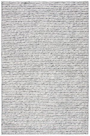 Kilim 378 Flat Weave 80% Wool, 20% Cotton Rug Black / Ivory 80% Wool, 20% Cotton KLM378Z-5