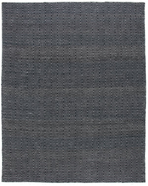 Kilim 380 Flat Weave 80% Wool, 20% Cotton Rug Black / Ivory 80% Wool, 20% Cotton KLM380Z-8