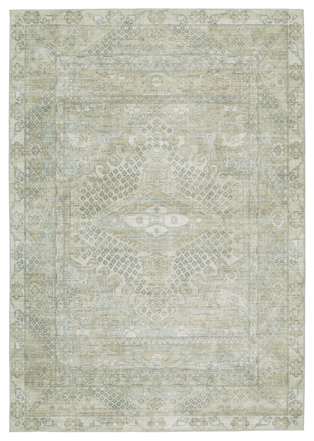 Jaipur Living Keyara By Nikki Chu Collection KNC03 Issa 100% Polyester Machine Made Global Medallion Rug RUG152574