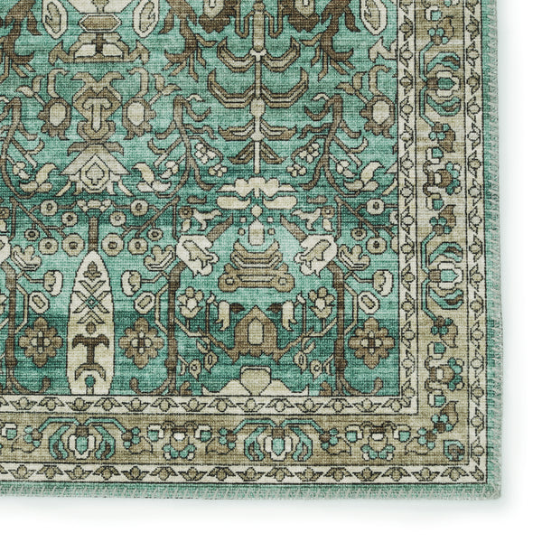Jaipur Living Keyara By Nikki Chu Collection KNC05 Razi 100% Polyester Machine Made Global Trellis Rug RUG152582