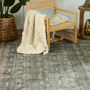 Jaipur Living Keyara By Nikki Chu Collection KNC05 Razi 100% Polyester Machine Made Global Trellis Rug RUG152582