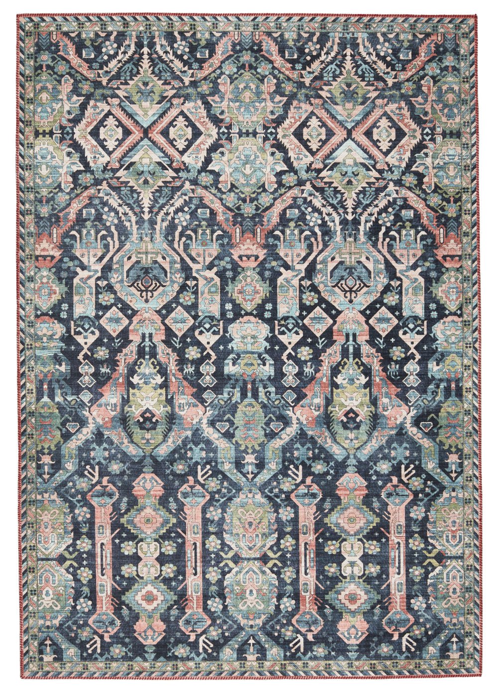 Jaipur Living Keyara By Nikki Chu Collection KNC06 Teleza 100% Polyester Machine Made Global Trellis Rug RUG152586
