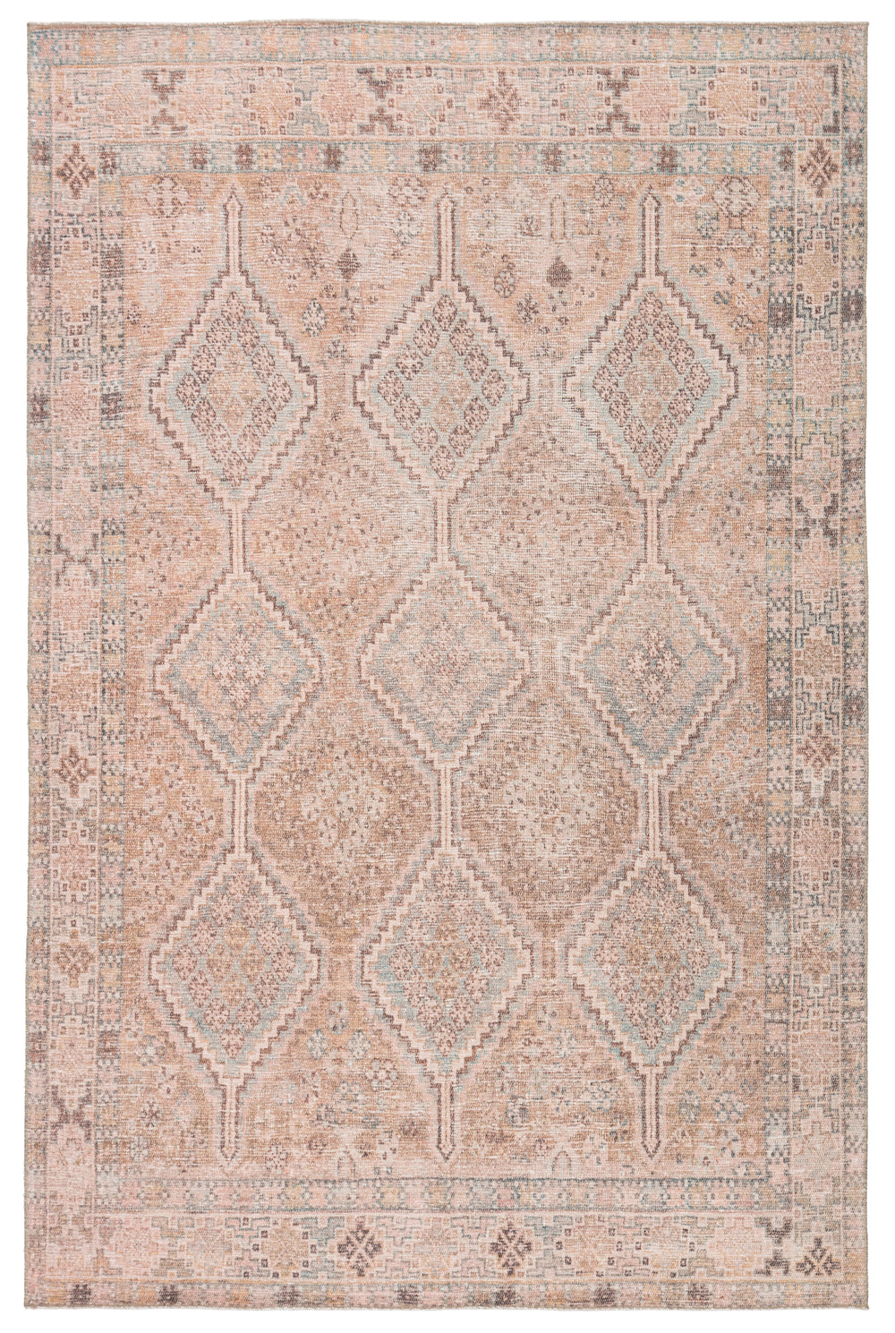 Jaipur Living Marquesa Trellis Light Pink/ Blue Area Rug (6'X9')