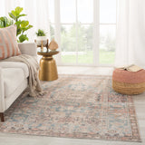 Jaipur Living Kindred Collection KND05 Geonna 100% Polyester Machine Made Updated Traditional Medallion Rug RUG150437