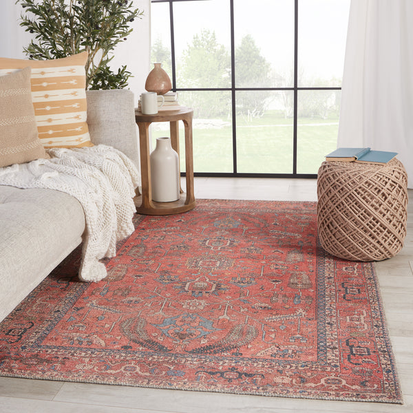 Jaipur Living Kindred Collection KND08 Galina 100% Polyester Machine Made Updated Traditional Oriental Rug RUG149258
