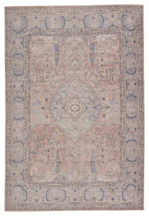 Jaipur Living Kindred Collection KND10 Kadin 100% Polyester Machine Made Updated Traditional Medallion Rug RUG149260
