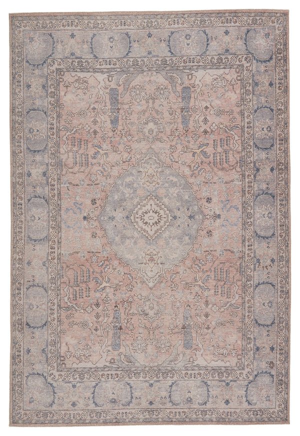 Jaipur Living Kindred Collection KND10 Kadin 100% Polyester Machine Made Updated Traditional Medallion Rug RUG149260