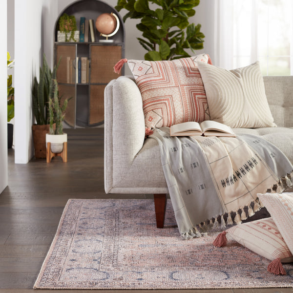 Jaipur Living Kindred Collection KND10 Kadin 100% Polyester Machine Made Updated Traditional Medallion Rug RUG149260