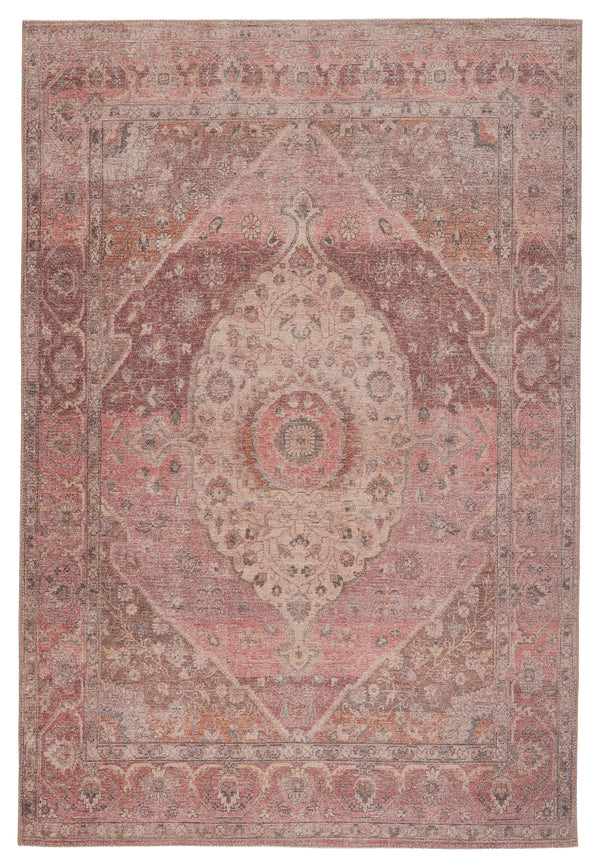 Jaipur Living Kindred Collection KND13 Ozan 100% Polyester Machine Made Updated Traditional Medallion Rug RUG149263