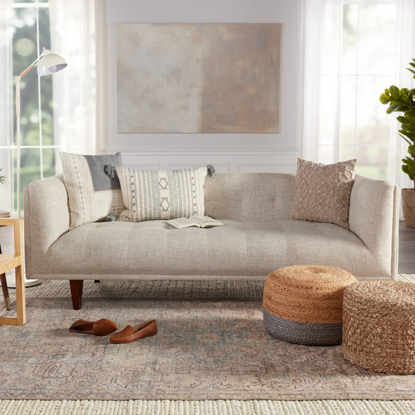 Jaipur Living Kindred Collection KND14 Parisa 100% Polyester Machine Made Updated Traditional Medallion Rug RUG150198