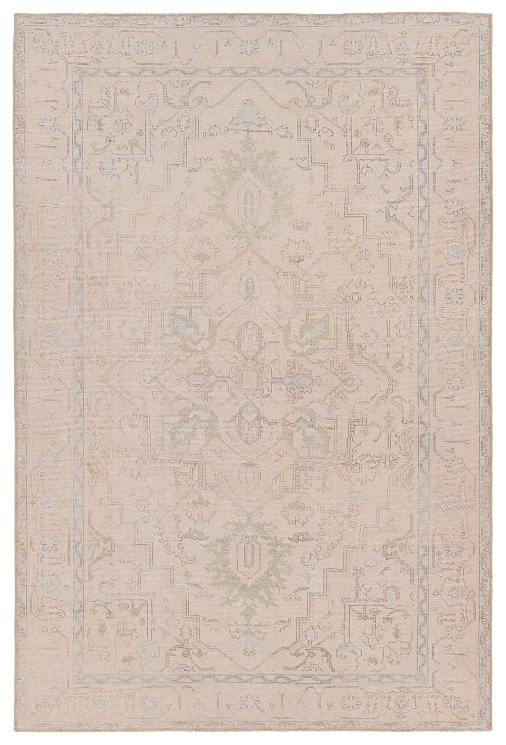 Jaipur Living Kindred Josephine KND17 Powerloomed Machine Made Indoor Updated Traditional Rug Beige 9' x 12'
