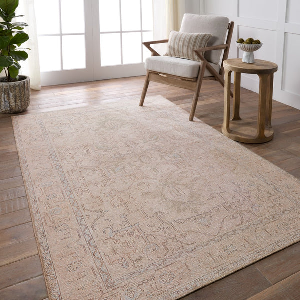 Jaipur Living Kindred Josephine KND17 Powerloomed Machine Made Indoor Updated Traditional Rug Beige 9' x 12'