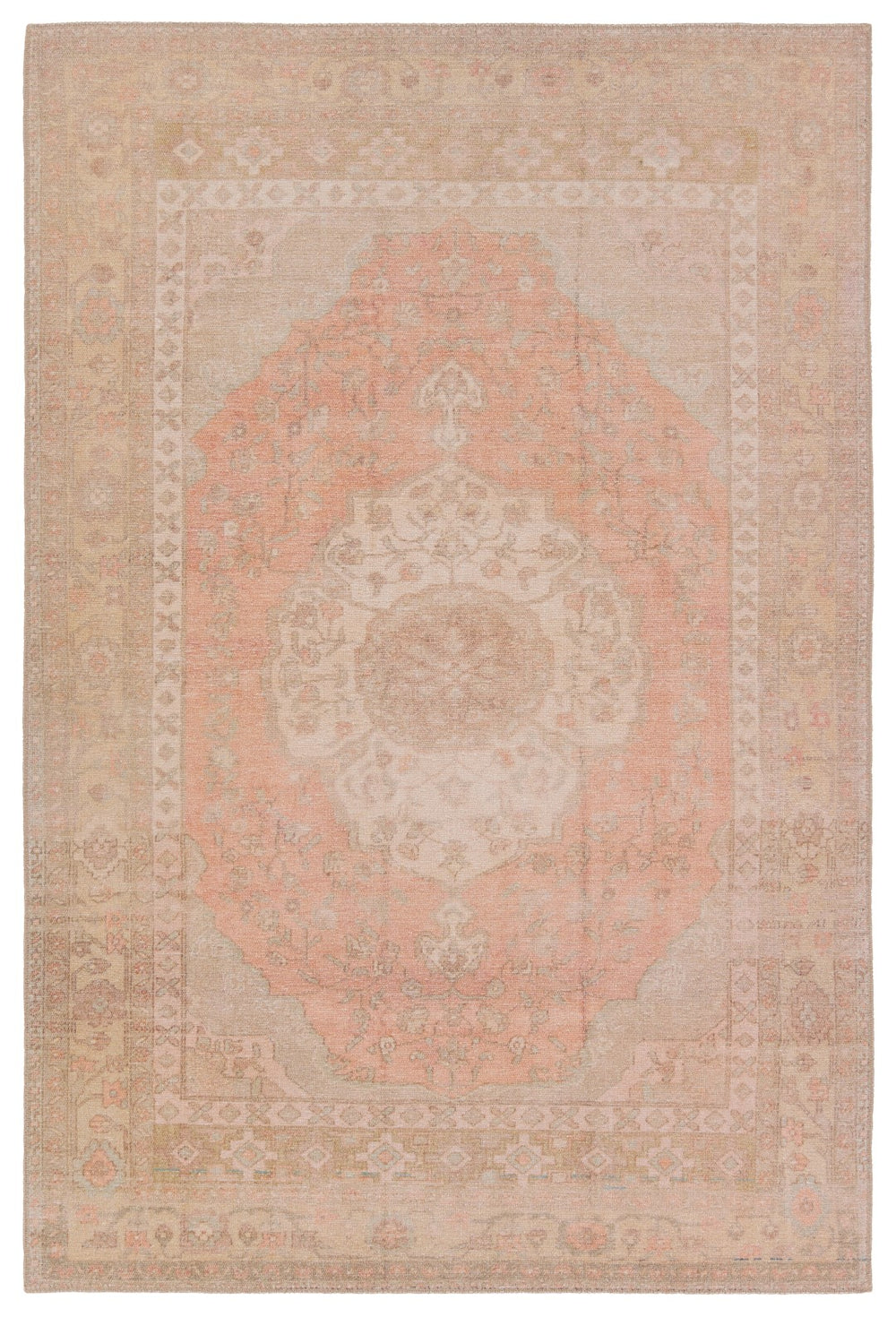 Jaipur Living Kindred Adeline KND18 Powerloomed Machine Made Indoor Updated Traditional Rug Orange 9' x 12'
