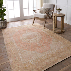 Jaipur Living Kindred Adeline KND18 Powerloomed Machine Made Indoor Updated Traditional Rug Orange 9' x 12'