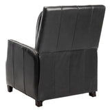 Buddy Leather Recliner - Stylish & Comfortable Upholstered Chair with Birch Wood Legs & Brass Accents