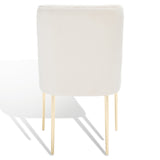 Safavieh Nolita Dining Chair Cream Fabric / Wood / Metal KNT4086J