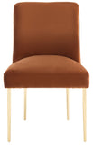Safavieh Nolita Dining Chair Rust Fabric / Wood / Metal KNT4086K