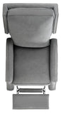 Thoreau Leather Recliner Cement Wood / Fabric / Metal / Foam KNT4095A