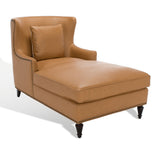 Safavieh Jamie Upholstered Chaise Lounge Light Brown KNT4108D