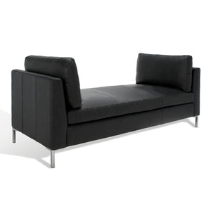 Safavieh Tatianna Leather Bench Black KNT4109A