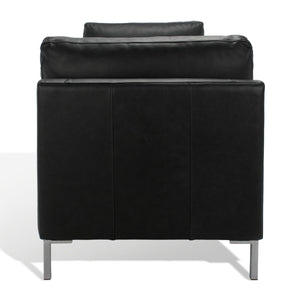 Safavieh Tatianna Leather Bench Black KNT4109A