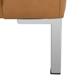 Safavieh Tatianna Leather Bench Light Brown KNT4109B